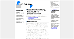 Desktop Screenshot of cad-gaenssler.de