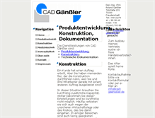 Tablet Screenshot of cad-gaenssler.de